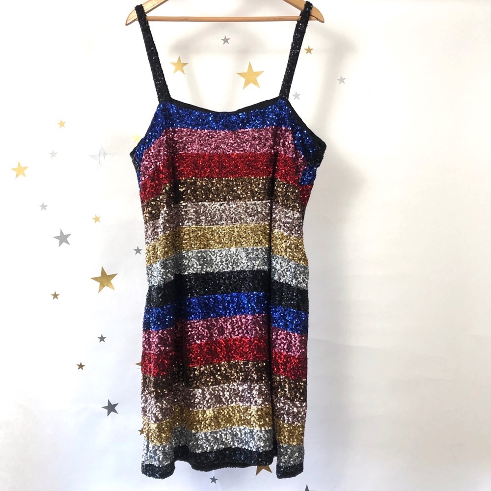 Gap XXL new with tags multicolor sequin dress